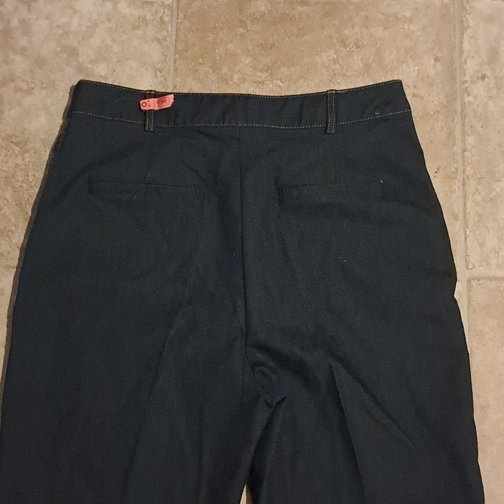 Zara Basic Indigo Denim Creased Pants Business Casual Casual Coastal Size L - Picture 4 of 8